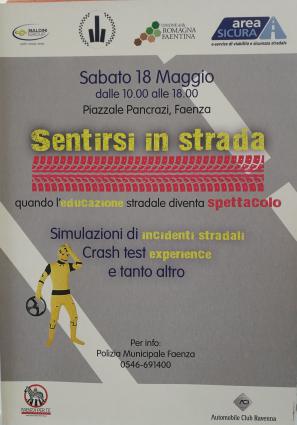 SENTIRSI IN STRADA - SIMULAZIONE INCIDENTE STRADALE 18 MAGGIO